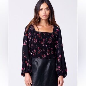 SALTWATER LUXE tessa top in black small